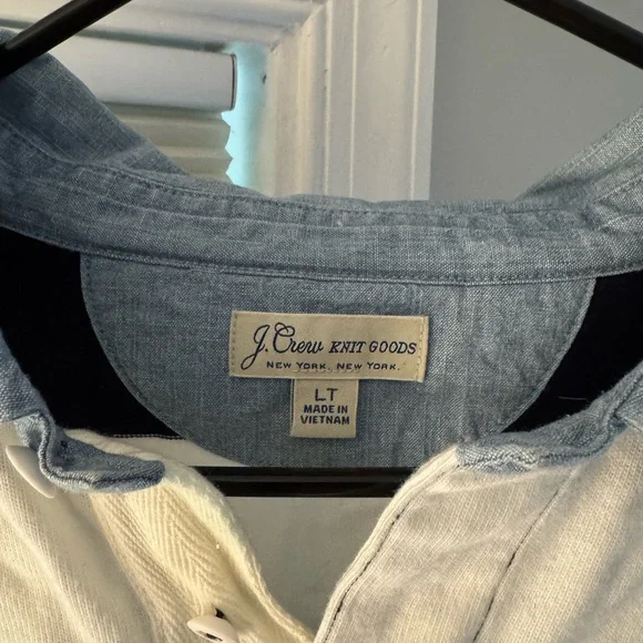 J. Crew Black and White Striped Men's Shirt - Picture 2 of 3